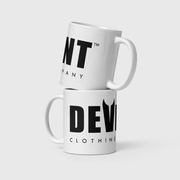 Deviont Coffee Mug - Moniker (White)